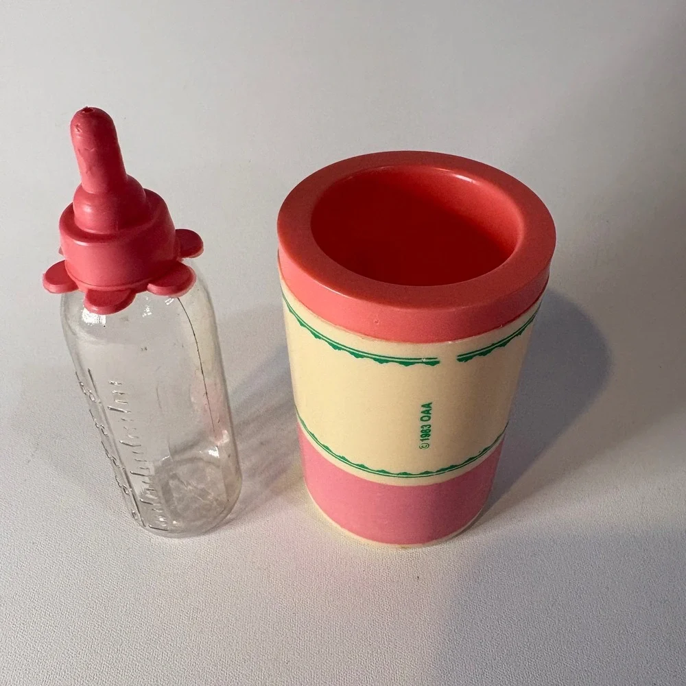 Vintage Cabbage Patch Kids Doll Bottle and Bottle Warmer Accessory Set 1980s